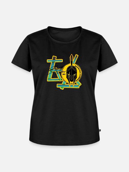 б 3 sparta - Frauen Premium Bio T-Shirt - Schwarz