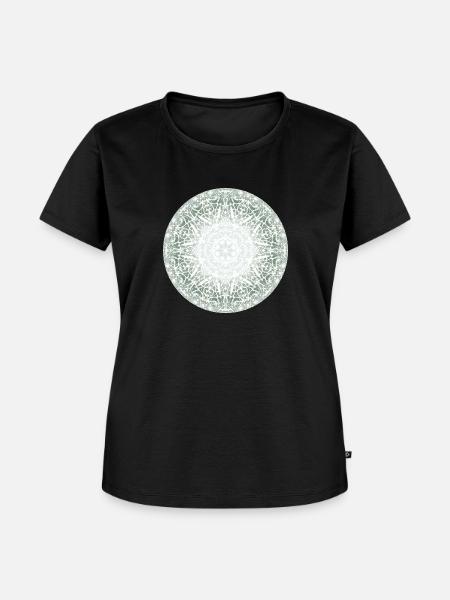 Mandala-Quantum 16 - Frauen Premium Bio T-Shirt - Schwarz