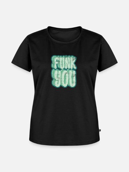Funk you - Frauen Premium Bio T-Shirt - Schwarz