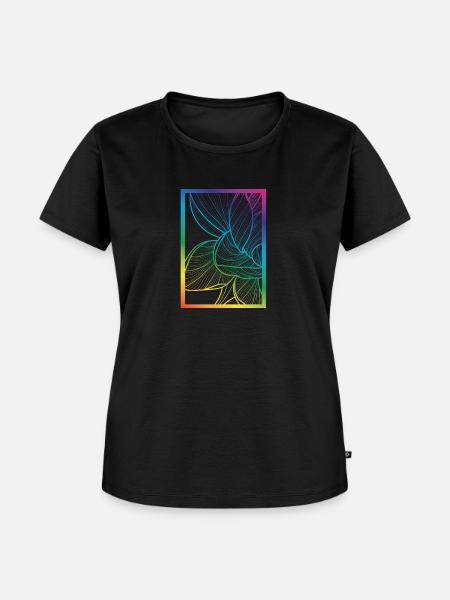 Lotus Lotusblume - Frauen Premium Bio T-Shirt - Schwarz