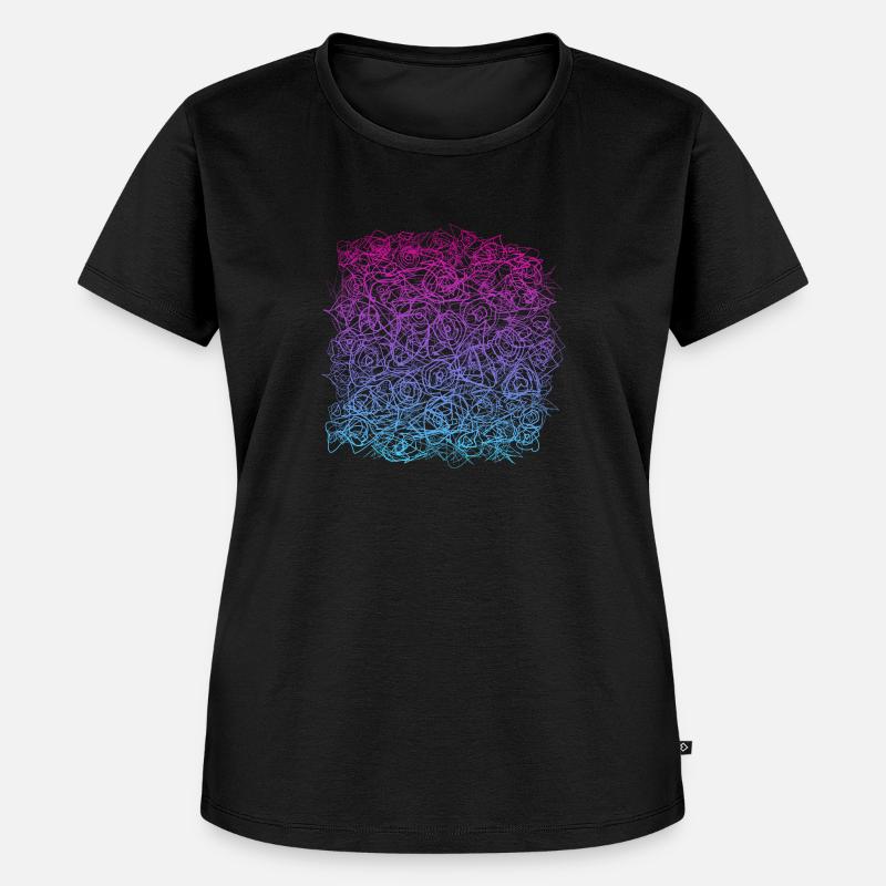 Pattern (scribble) - Women's Premium Organic T-shirt - black