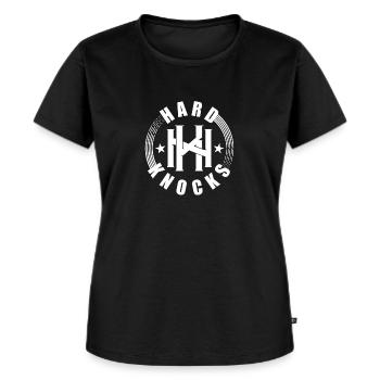 HARD KNOCKS - Women's Premium Organic T-shirt - black - Front - Selfina (174cm)