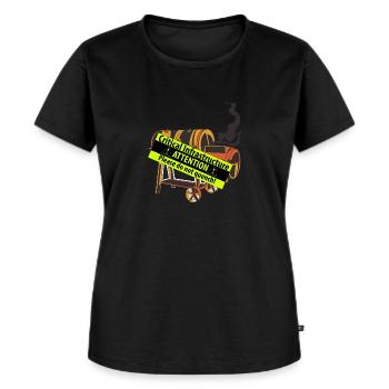 The smoker is a critical infrastructure - Women's Premium Organic T-shirt - black - Front - Selfina (174cm)