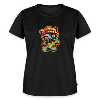 Horror Scare Bears Halloween Demon Bear - T-shirt Premium bio Femme - noir - Devant - Selfina (174cm)