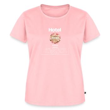 Hotel Mama 5 Sterne - Frauen Premium Bio T-Shirt - Rosa - Vorne - AI Model Female 172 dark (172cm)