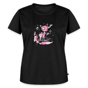 Jok la panthère rose - T-shirt Premium bio Femme - noir - Devant - Selfina (174cm)