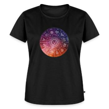 Zodiac illustration - Women's Premium Organic T-shirt - black - Front - Selfina (174cm)