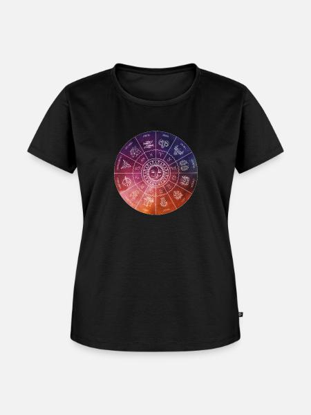 Tierkreis-Illustration - Frauen Premium Bio T-Shirt - Schwarz