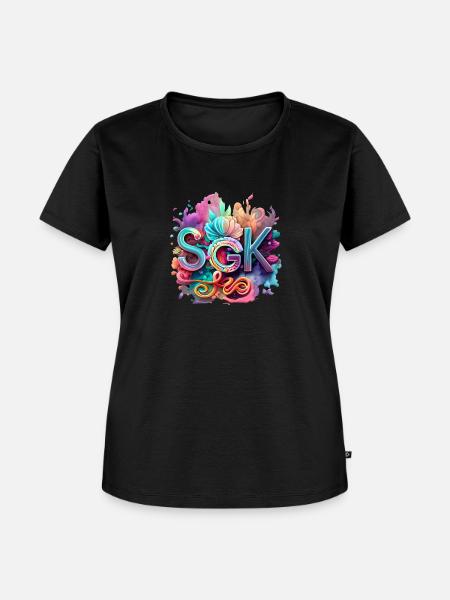 Lotusblume - Frauen Premium Bio T-Shirt - Schwarz