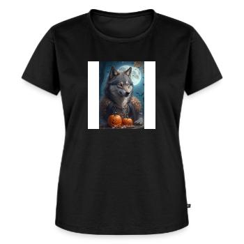 photo output - Frauen Premium Bio T-Shirt - Schwarz - Vorne - Selfina (174cm)