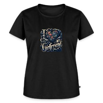 Classic elegance - Women's Premium Organic T-shirt - black - Front - Selfina (174cm)