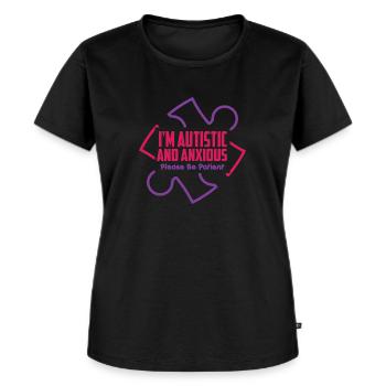 Neurodiversität - Autismus - Frauen Premium Bio T-Shirt - Schwarz - Vorne - Selfina (174cm)