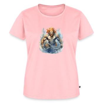 Triton - Frauen Premium Bio T-Shirt - Rosa - Vorne - AI Model Female 172 dark (172cm)