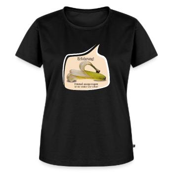 ausziehen m blase weiss - Frauen Premium Bio T-Shirt - Schwarz - Vorne - Selfina (174cm)