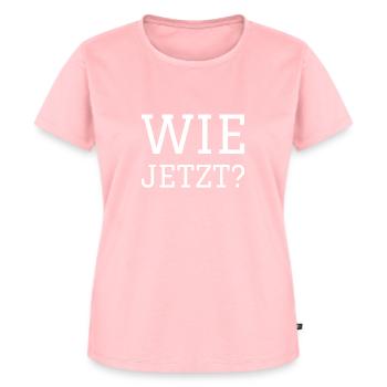 WIE JETZT - Frauen Premium Bio T-Shirt - Rosa - Vorne - AI Model Female 172 dark (172cm)