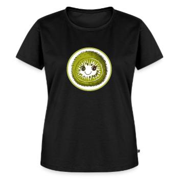 Kiwi for everyone - Women's Premium Organic T-shirt - black - Front - Selfina (174cm)