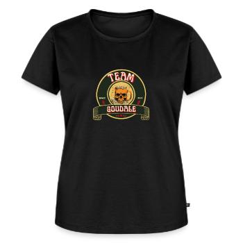 TEAM GOUDALE - T-shirt Premium bio Femme - noir - Devant - Selfina (174cm)