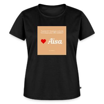 commit yourself - Women's Premium Organic T-shirt - black - Front - Selfina (174cm)