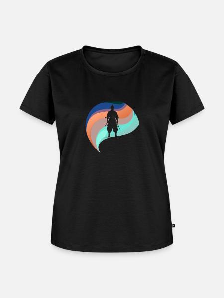 Samurai Schwert Iaido - Frauen Premium Bio T-Shirt - Schwarz