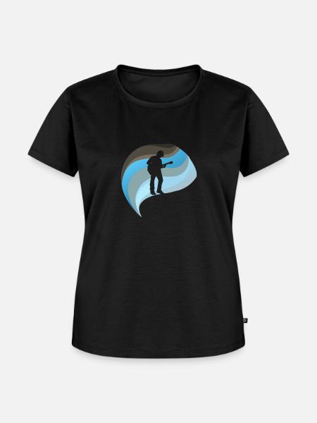 Gitarre Shouter - Frauen Premium Bio T-Shirt - Schwarz