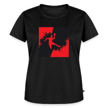 handball - T-shirt Premium bio Femme - noir - Devant - Selfina (174cm)