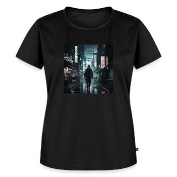 dark1 - Frauen Premium Bio T-Shirt - Schwarz - Vorne - Selfina (174cm)