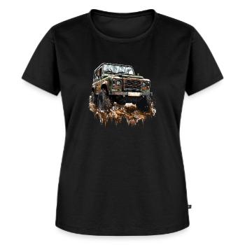 4X4 LAND DEFENDER Mud ROVER OFFROAD CAR - Women's Premium Organic T-shirt - black - Front - Selfina (174cm)