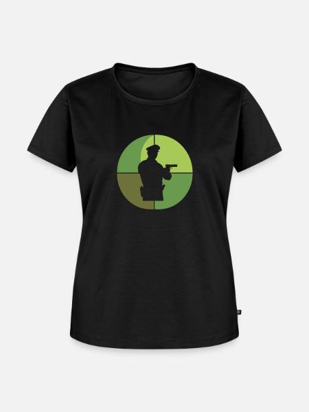 Polizei Sicherheit - Frauen Premium Bio T-Shirt - Schwarz
