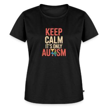 Autismus - Frauen Premium Bio T-Shirt - Schwarz - Vorne - Selfina (174cm)