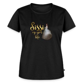 Sissi dans ta vie - T-shirt Premium bio Femme - noir - Devant - Selfina (174cm)