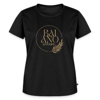 Baiano Vêtements - T-shirt Premium bio Femme - noir - Devant - Selfina (174cm)