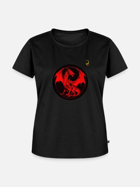 DRAGON-NETZWERK - Frauen Premium Bio T-Shirt - Schwarz