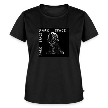 Enthüllung des finsteren Außerirdischen: Ein dunkles - Frauen Premium Bio T-Shirt - Schwarz - Vorne - Selfina (174cm)