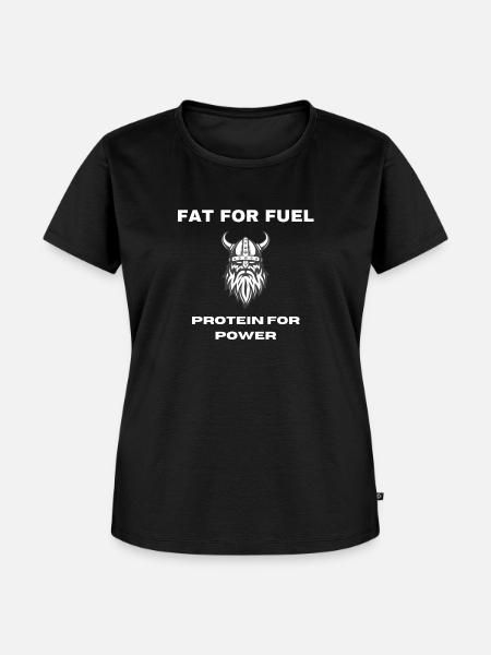 Fleischfresser Wikinger - Frauen Premium Bio T-Shirt - Schwarz