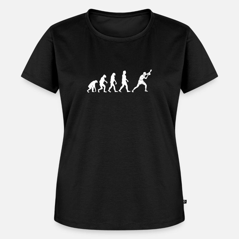 Table tennis evolution table tennis player gift - Women's Premium Organic T-shirt - black