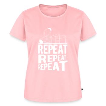 Montagnes russes - T-shirt Premium bio Femme - rose - Devant - AI Model Female 172 dark (172cm)