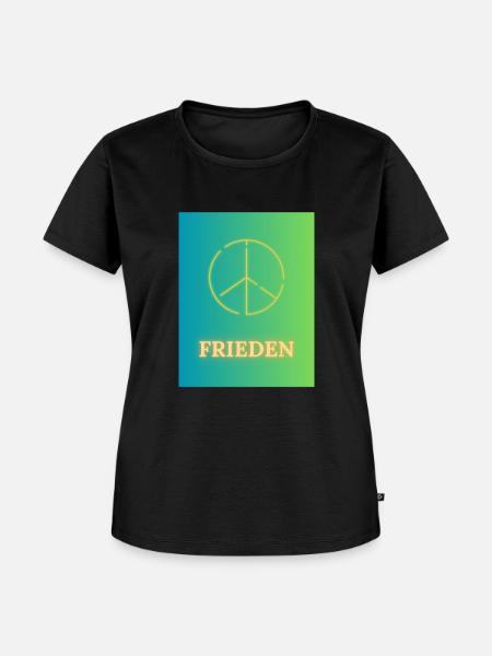 Frieden - Frauen Premium Bio T-Shirt - Schwarz