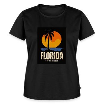 FLORIDA Summer Vibes - Women's Premium Organic T-shirt - black - Front - Selfina (174cm)