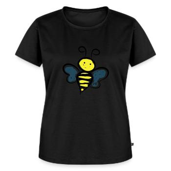 Biene - Frauen Premium Bio T-Shirt - Schwarz - Vorne - Selfina (174cm)