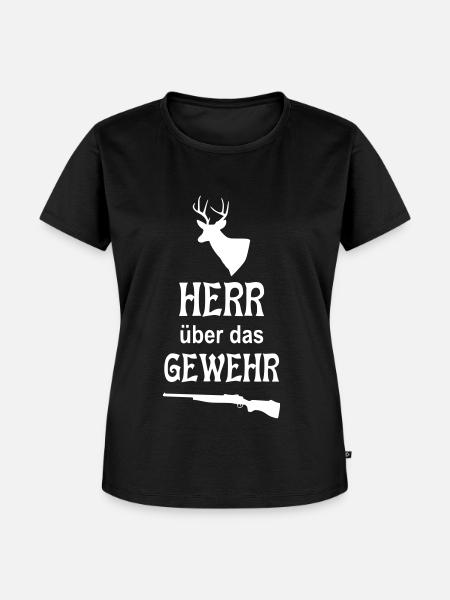 Herr über das Gewehr - Frauen Premium Bio T-Shirt - Schwarz