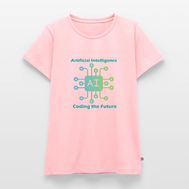 Artificial intelligence coding future Women's Premium Organic T-shirt