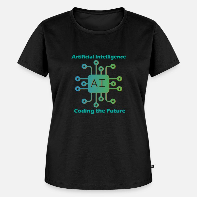 Artificial intelligence coding future - Women's Premium Organic T-shirt - black