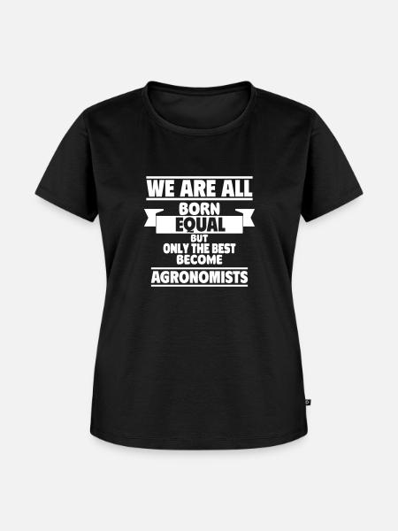 Nur die Besten werden Agronomen - Frauen Premium Bio T-Shirt - Schwarz