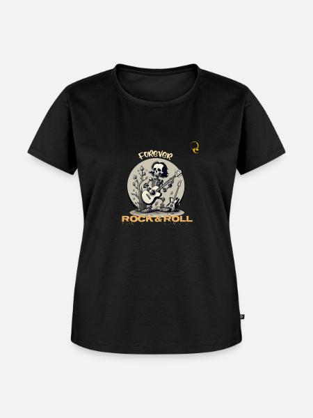 FÜR IMMER ROCK'N'ROLL - Frauen Premium Bio T-Shirt - Schwarz