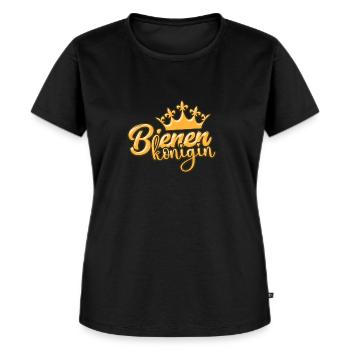 Bienenkönigin Krone - Frauen Premium Bio T-Shirt - Schwarz - Vorne - Selfina (174cm)