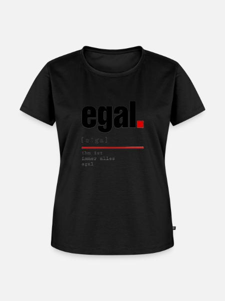 Definition "egal" - Frauen Premium Bio T-Shirt - Schwarz