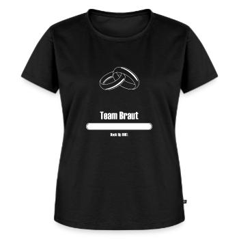 Team Braut - Frauen Premium Bio T-Shirt - Schwarz - Vorne - Selfina (174cm)