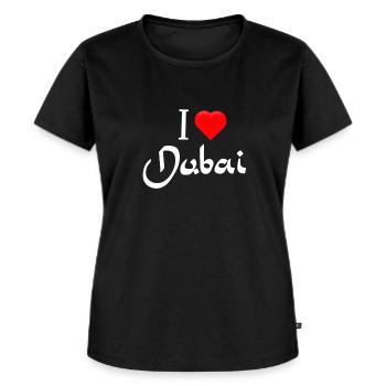 Dubaï - T-shirt Premium bio Femme - noir - Devant - Selfina (174cm)