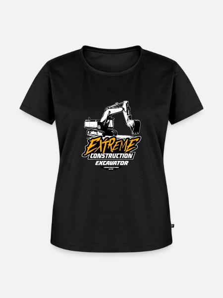Raupenbagger - Bagger - Kettenbagger - Frauen Premium Bio T-Shirt - Schwarz