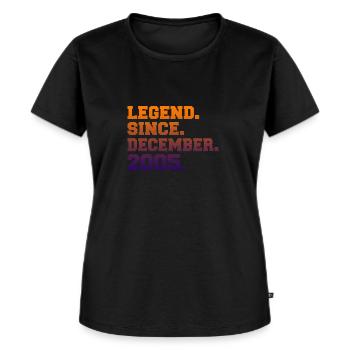 Légendes nées en décembre - T-shirt Premium bio Femme - noir - Devant - Selfina (174cm)